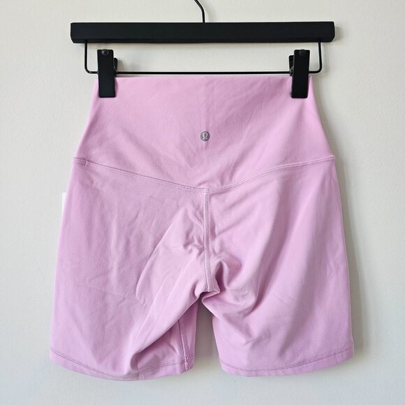 NWT LULULEMON VITP Pink Buttery Soft Align High Rise 6" Shorts Size 6, 8 - Picture 8 of 10